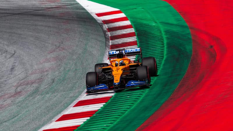 Daniel Ricciardo in qualifying for the 2021 Styrian Grand Prix