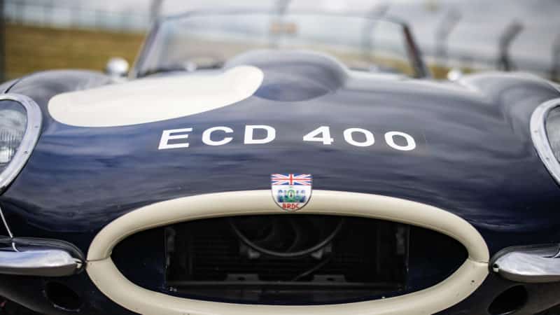 Grille of Graham Hill race-winning Jaguar E-type