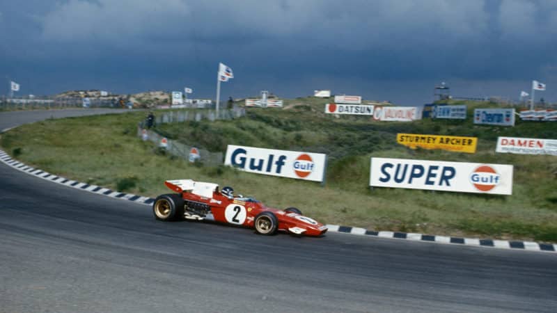 Jacky Ickx on track at the 1971 Dutch Grand Prix