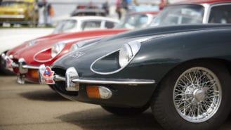 E-types assemble for 60th anniversary celebration at Shelsley Walsh