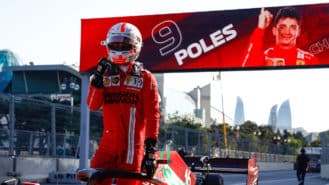 2021 Azerbaijan GP qualifying report: Leclerc takes pole in crash-strewn session