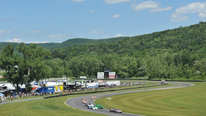 LAKEVILLE, CT - JULY 09: Scenic overview of Lime Rock Park during the American LeMans Northeast Grand Prix at Lime Rock Park on July 9, 2011 in Lakeville, Connecticut. (Photo by Rick Dole/Getty Images)