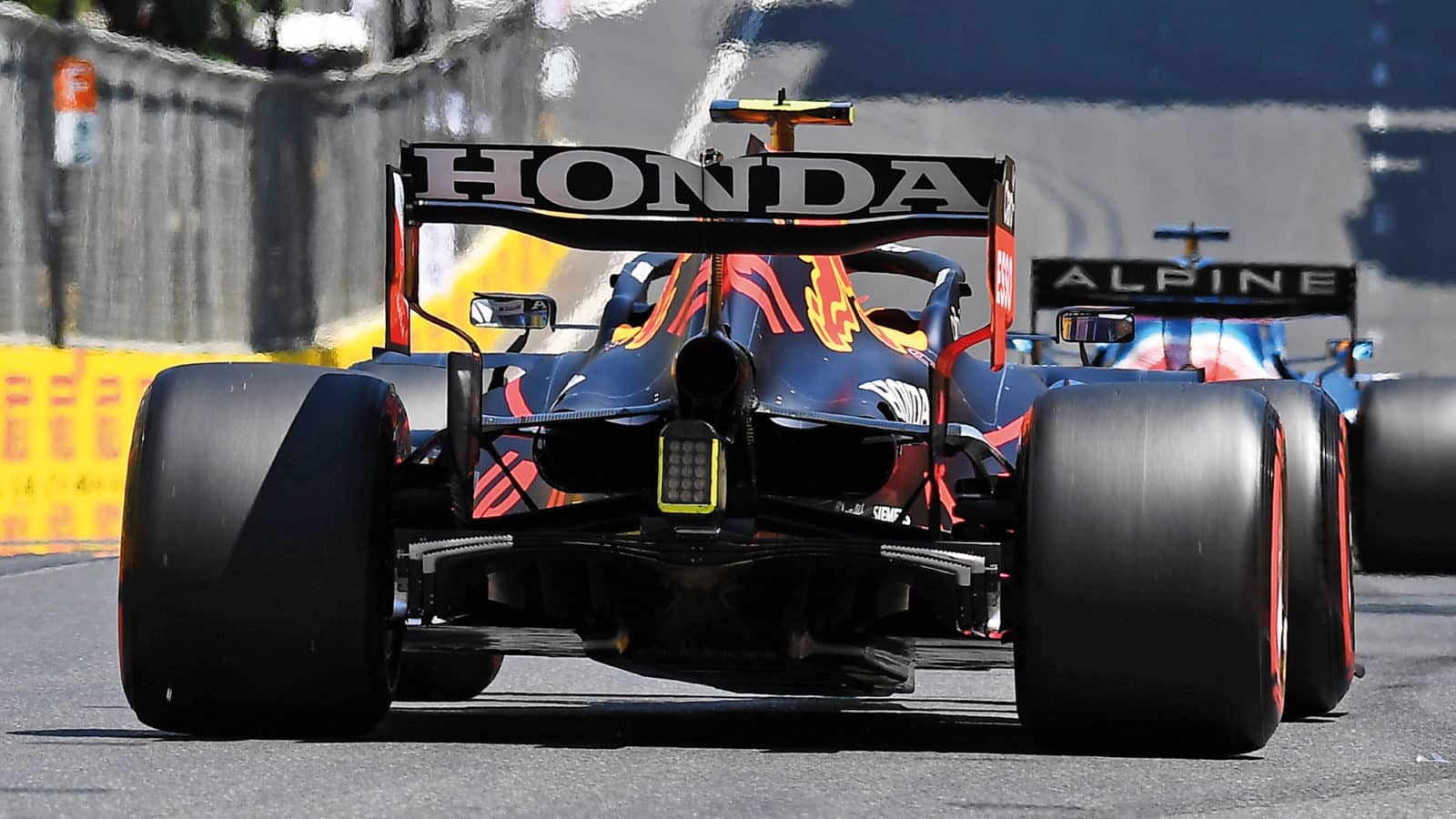 Red Bull rear wing at the 2021 Azerbaijan Grand Prix