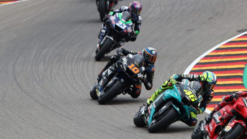 Valentino Rossi at the 2021 MotoGP German GP