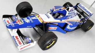 Jacques Villeneuve’s Schumacher-conquering Williams F1 car up for sale