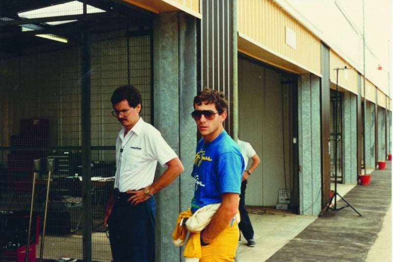Ayrton Senna at Silverstone