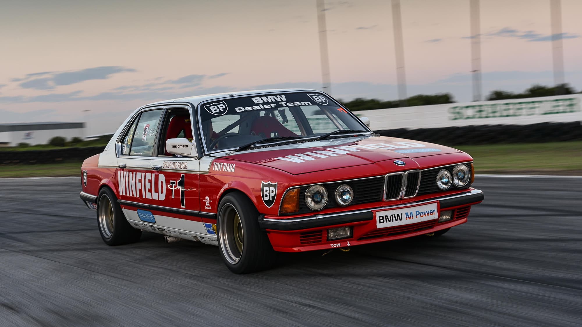 BMW 745i racing car