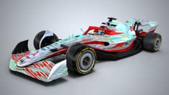 F1 reveals car built to 2022 rules at Silverstone