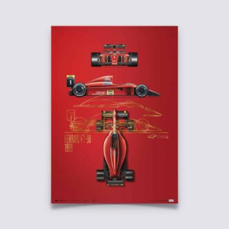 Product image for Giorgio Piola - Ferrari F1-90 - 1990 | Collector’s Edition