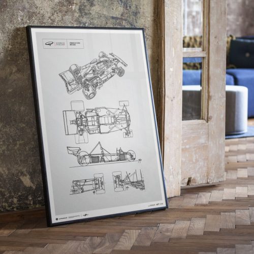 F1 print, Giorgio Piola Technical Drawing, Ferrari 312 T