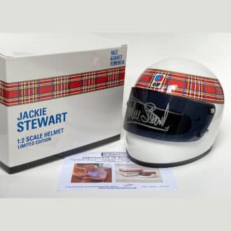 Product image for Jackie Stewart signed | 1/2 scale | Full-face helmet