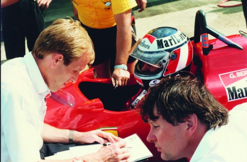 John Barnard with Gerhard Berger
