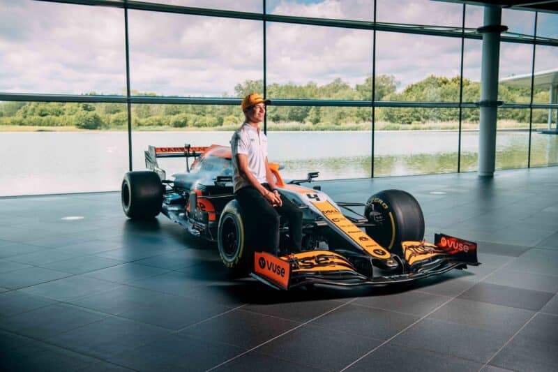 Lando Norris with McLaren