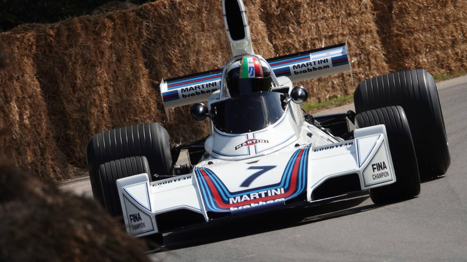 Marino Franchitti drives the 1975 Brbham BT44B at Goodwood Festival of Speed
