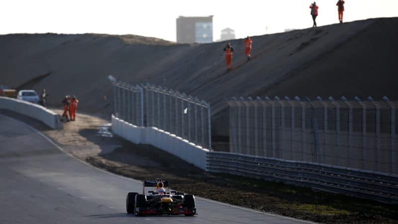 Max Verstappen drives his Red Bull at Zandvoort in 2020