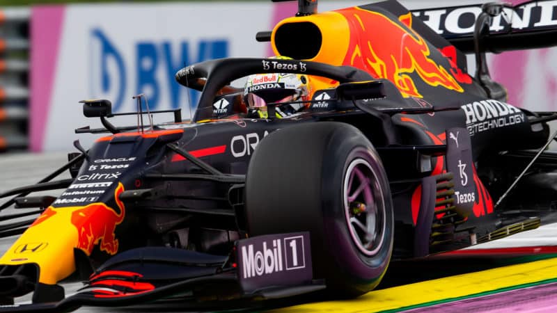 Side of Red Bull at 2021 Austrian Grand Prix