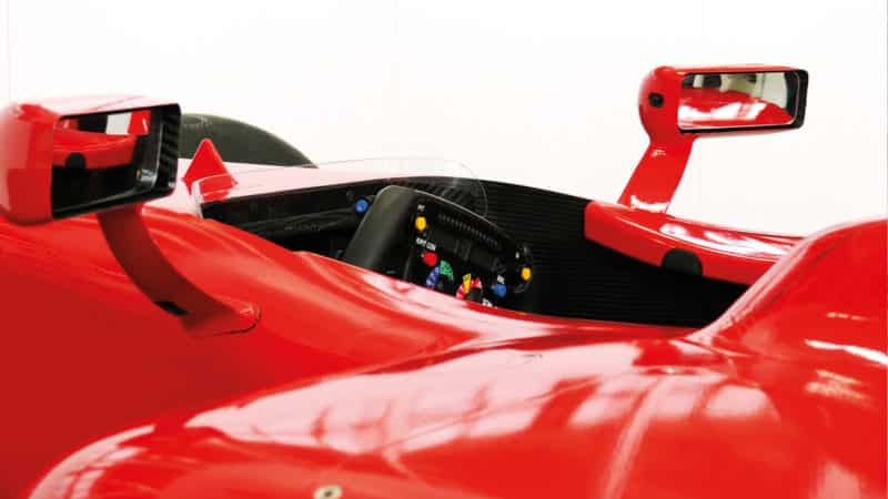 Cockpit of the unraced 2010 Toyota TF110 F1 car