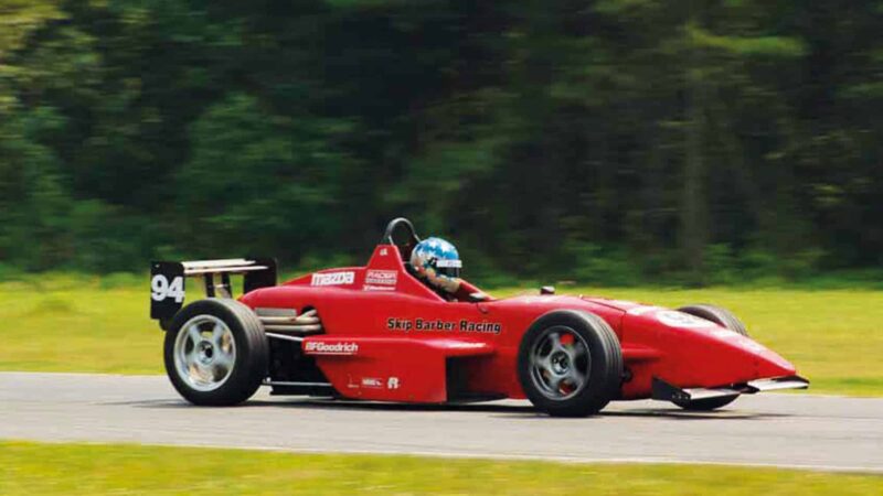 Dave Kaemmer in Skip Barber Racing school car