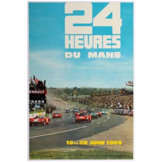Product image for Le Mans 24 hours 1965 Poster | Original vintage poster