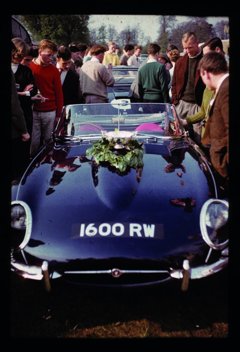 Jaguar E-type at Oulton Park in 1961
