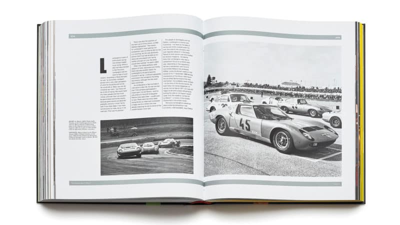 Lamborghini Miura book pages