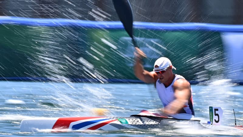 Liam Heath in the 200m single Kayak event at the Tokyo 2020 Olympic Games
