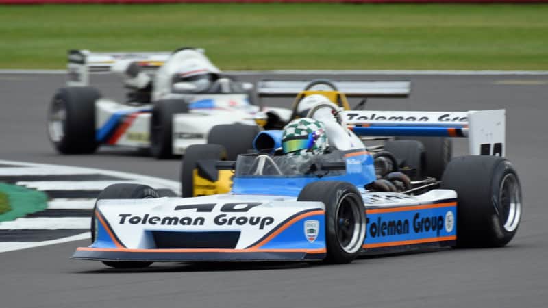 Matt Wrigley in the F2 race at 2021 Classic at Silverstone