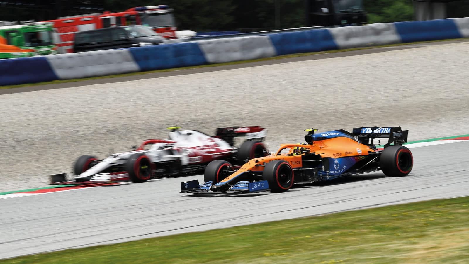 McLaren on track at the 2021 Austrian Grand Prix