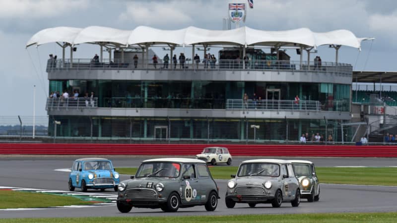 Mini challenge at the 2021 Classic at Silverstone