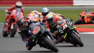 British MotoGP: Quartararo surfs towards the title while his main rivals drown in a sea of tyre troubles