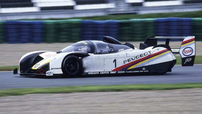 Peugeot 905 Evo 2 unraced Le Mans car