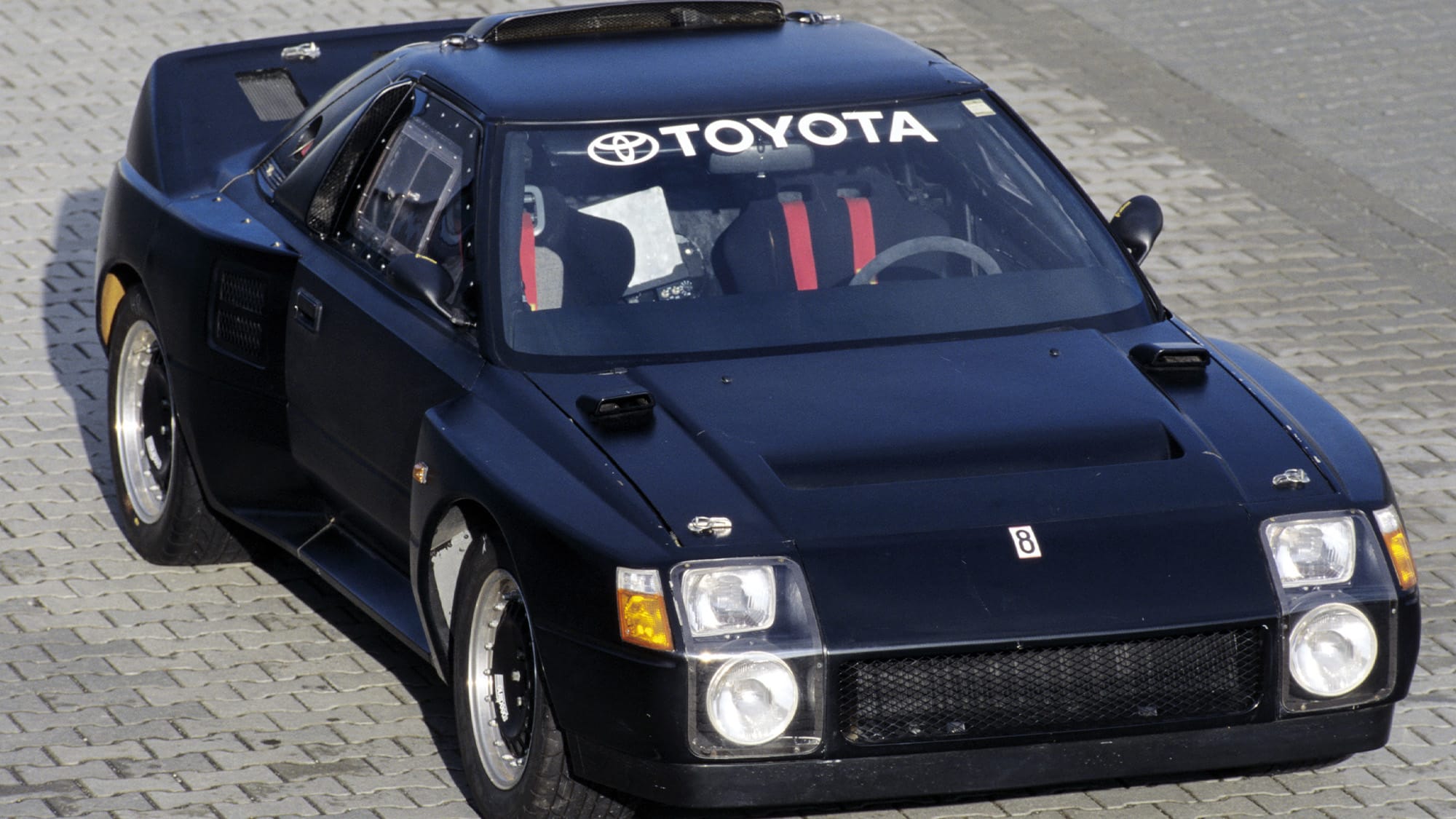 Unraced Toyota MR2 rally car
