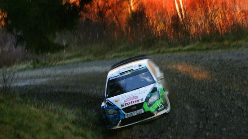 Valentino Rossi in 2008 Wales Rally GB