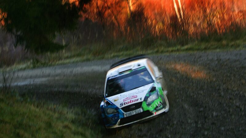 Valentino Rossi in 2008 Wales Rally GB