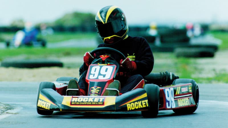 13 year old Jenson Button karting in 1993
