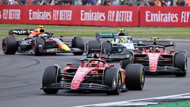 Restart of the 2022 British Grand Prix