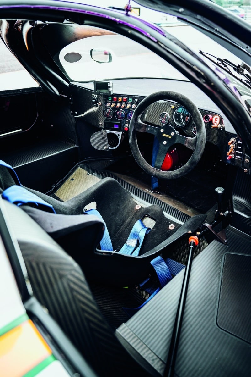 Cockpit of Jaguar XJR-8