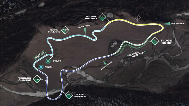 Extreme E Arctic X Prix circuit map