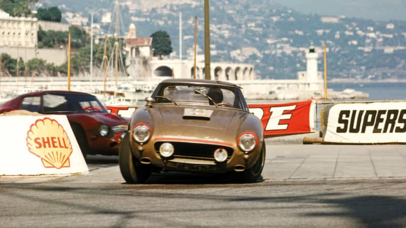 Ferrari 250 GT SWB of Gerard Spinedi at Monaco in 1963 Tour de France