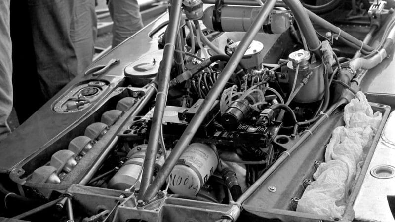 Ferrari flat 12 F1 engine in 1975