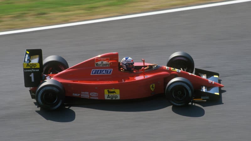 Ferrari of Alain Prost at Suzuka in 1990