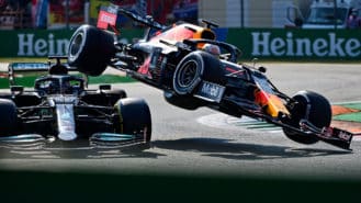 Verstappen penalised after collision with  Hamilton at 2021 Italian GP