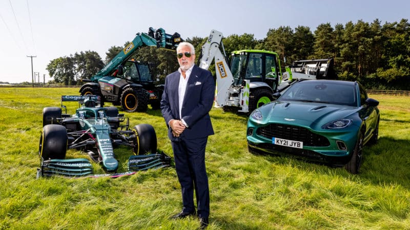 Lawrence Stroll on the site of the new Aston Martin F1 factory