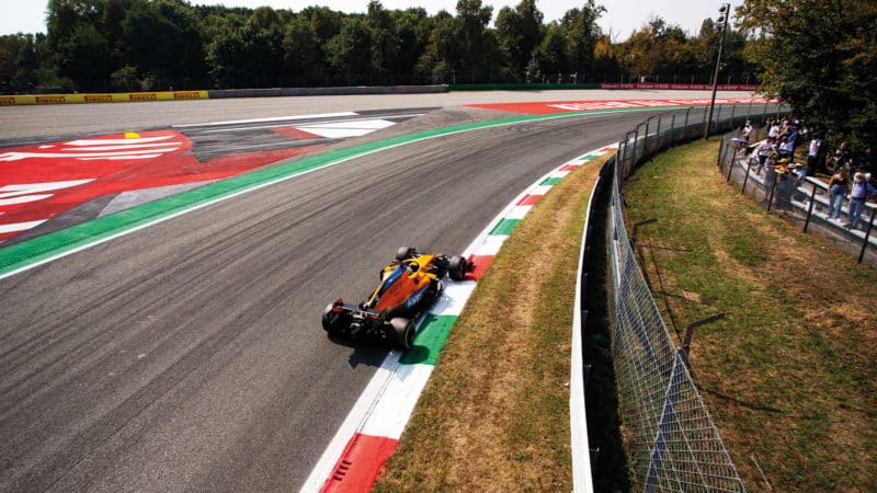 McLaren of Daniel Ricciardo at Monza