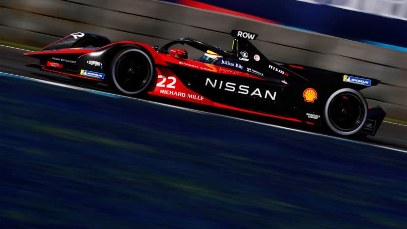 Nissan e dams of Oliver Rowland