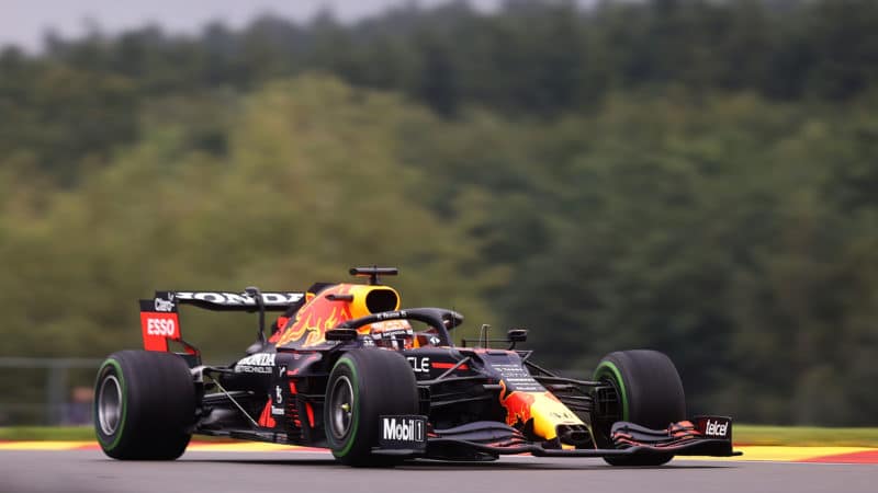 Red Bull of Max Verstappen at Spa 2021