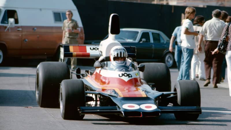 Tom Pryce in F5000 1975 Long Beach Grand Prix