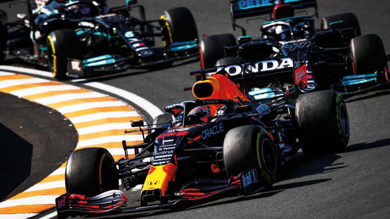 Verstappen leads at Zandvoort in the 2021 Dutch Grand Prix