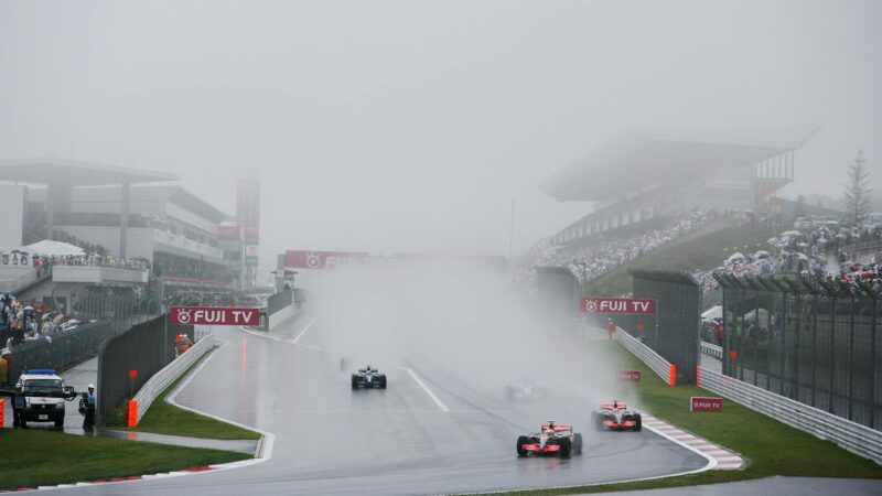 Wet Japanese Grand Pris at Fuji in 2007