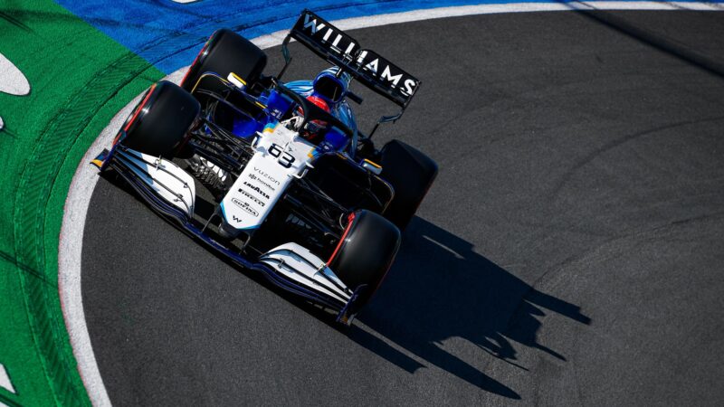 Williams of George Russell at Zandvoort 2021